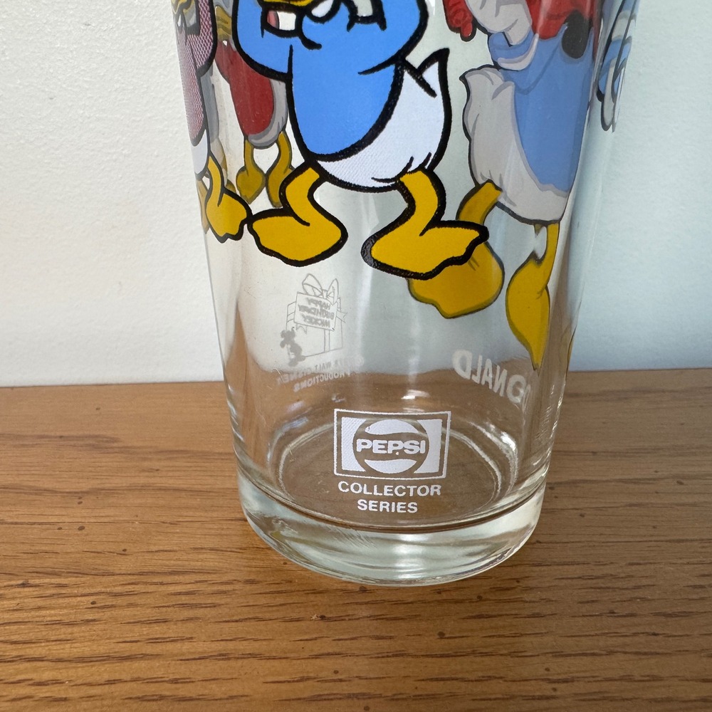 Vintage 1978 Pepsi Collector Series Donald Duck Glass Walt Disney Productions‎ - Picture 6 of 9